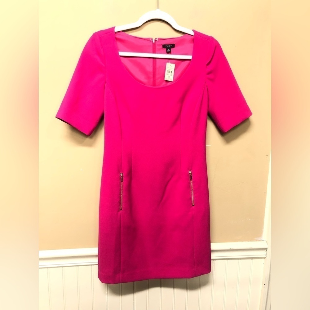 Ann Taylor Pink Half Sleeve Dress Size 0 NWT